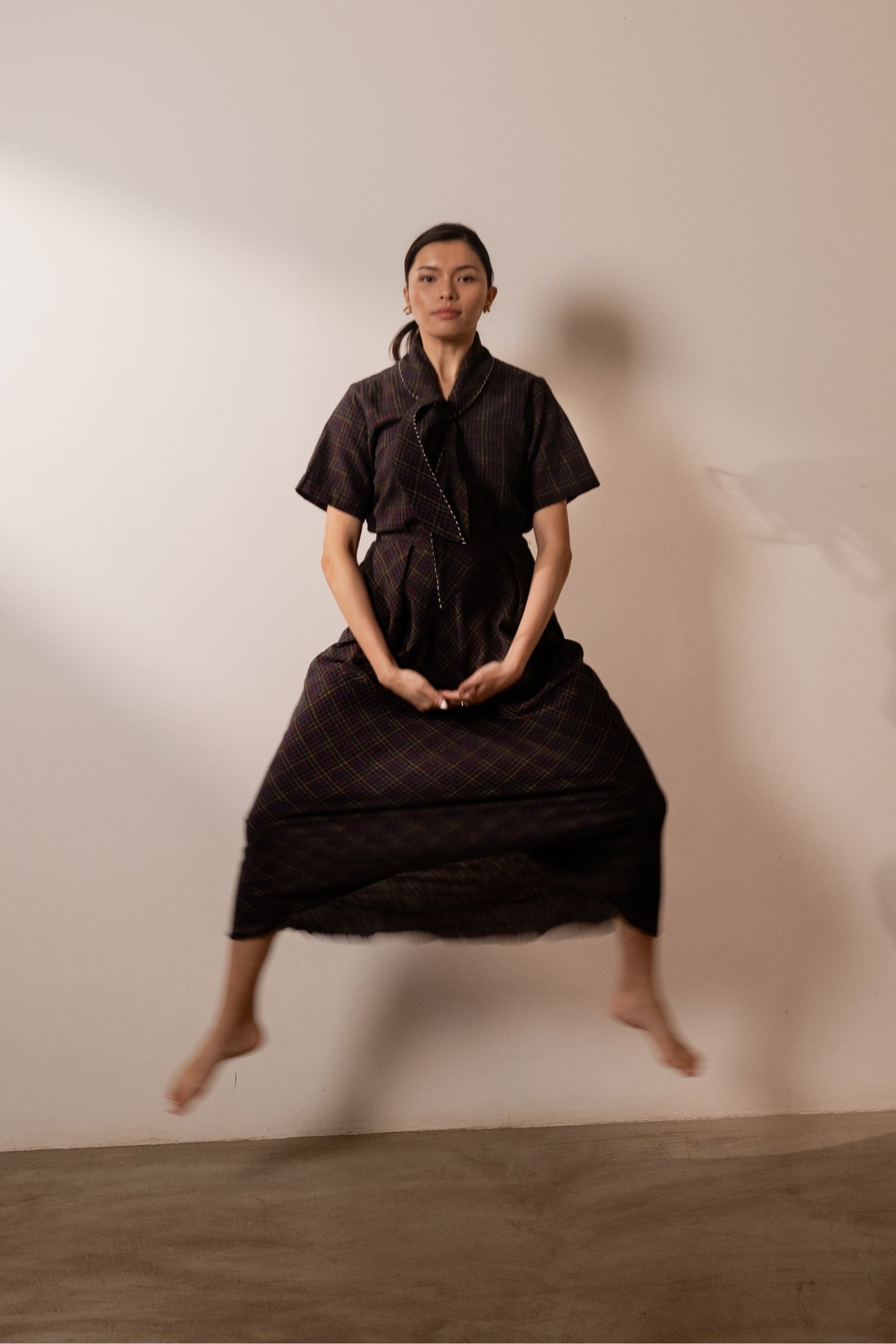 Prism Skirt - Black Coloured Checks