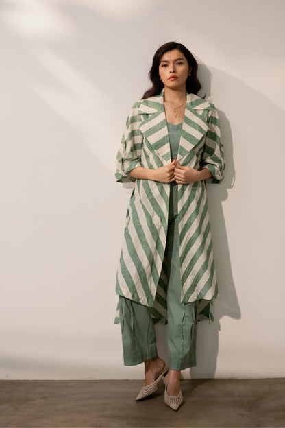 Sage Green Stripes Overlay