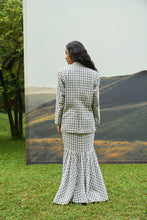 Load image into Gallery viewer, Checkmate Notch Blazer &amp; Fish-Cut Skirt Set
