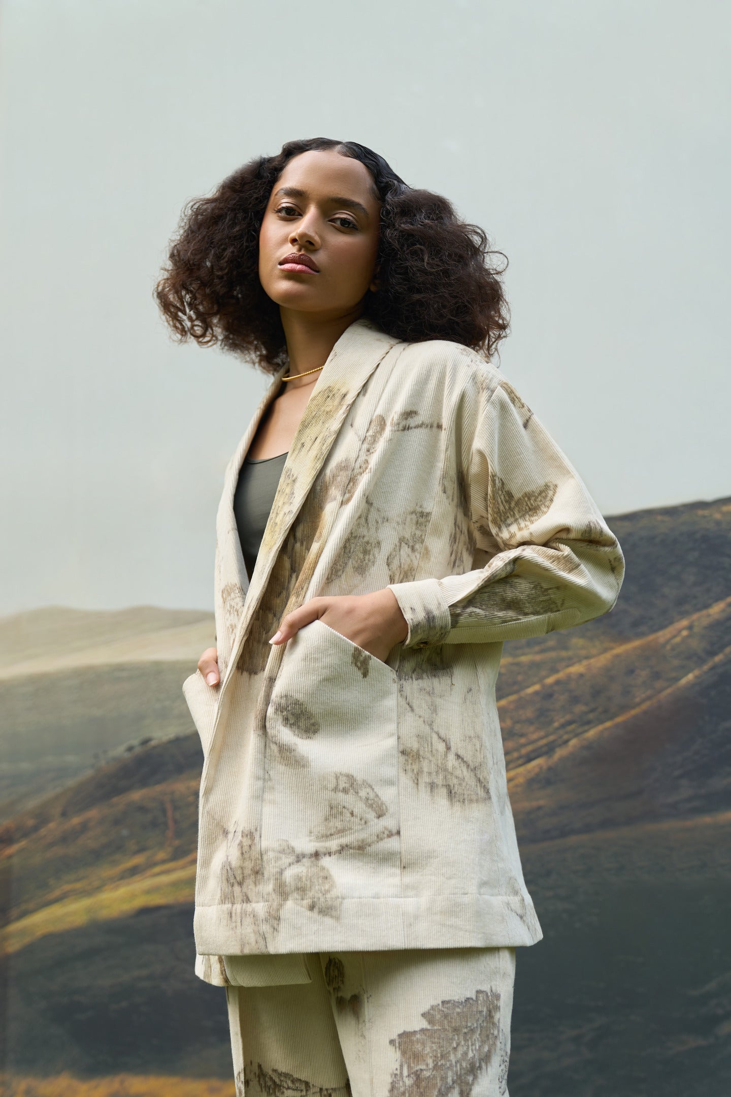 Grove Corduroy Overlay & Pants Set