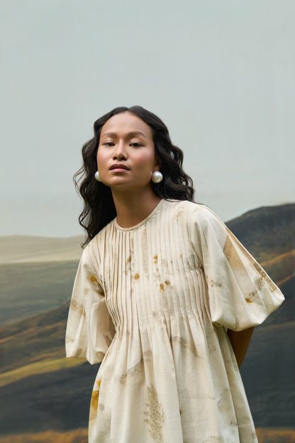 Live Leafy Pintucks Top & Pants Set