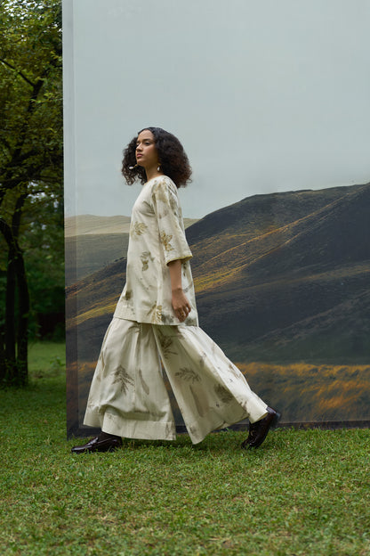 Live Leafy Kurta & Sharara Set