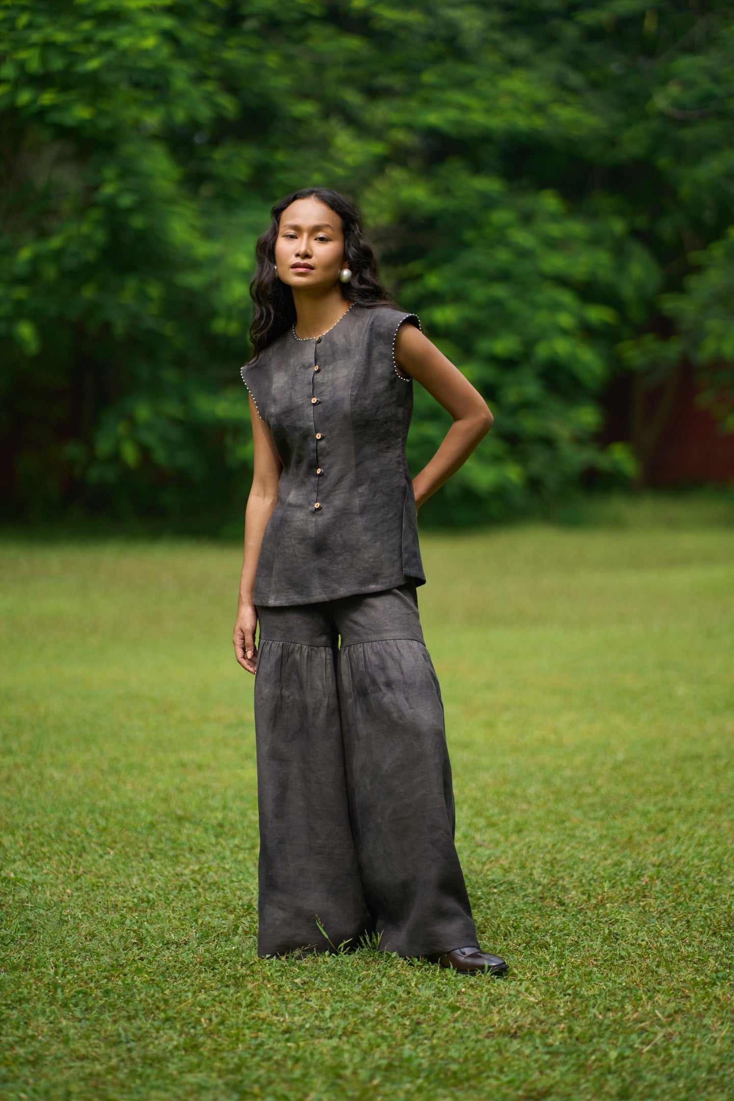 Willow Vest & Sharara Pants Set