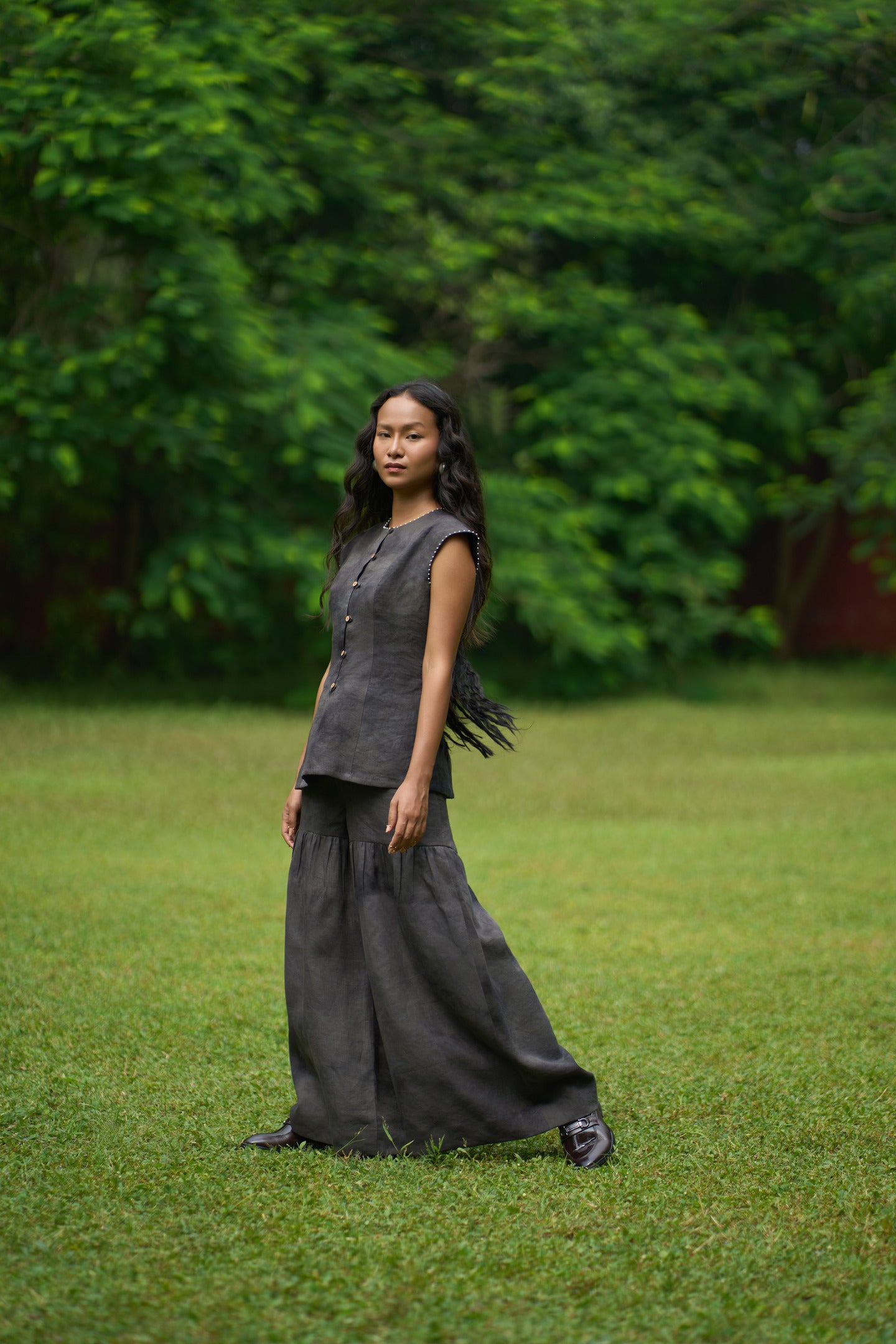 Willow Vest & Sharara Pants Set