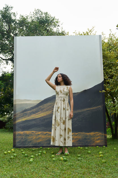 Live Leafy Smocked Dress