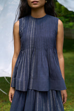 Load image into Gallery viewer, Cobalt Sleeveless Pintucks Top
