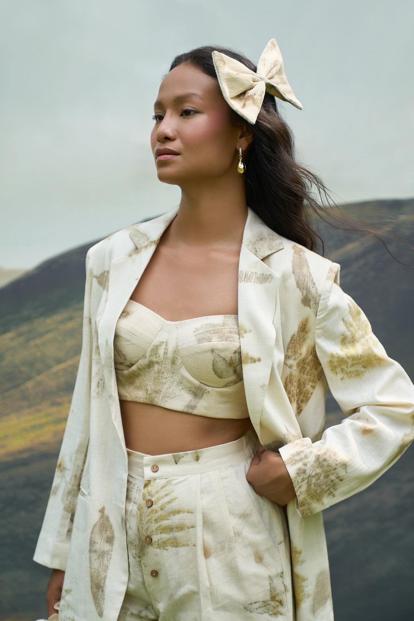 Live Leafy Notch Blazer