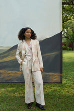 Load image into Gallery viewer, Pink Foliage Blazer &amp; Flared Pants Set
