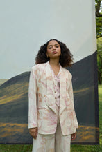 Load image into Gallery viewer, Pink Foliage Blazer &amp; Flared Pants Set
