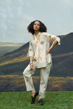 Load image into Gallery viewer, Live Leafy V Neck Kurta &amp; Pyjama Pants
