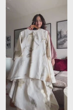 Load and play video in Gallery viewer, Live Leafy Khadi Kurta &amp; Skirt Set
