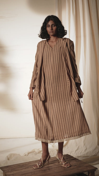 Desert Kala Cotton Tie Up Blazer