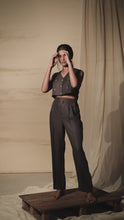 Load and play video in Gallery viewer, Mahogany Hemp Vest &amp; Trousers Set
