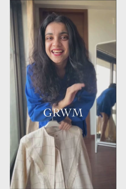 Candy Cane Kala Cotton V Yoke Dress