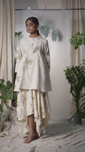 Load and play video in Gallery viewer, Live Leafy Khadi Kurta &amp; Skirt Set
