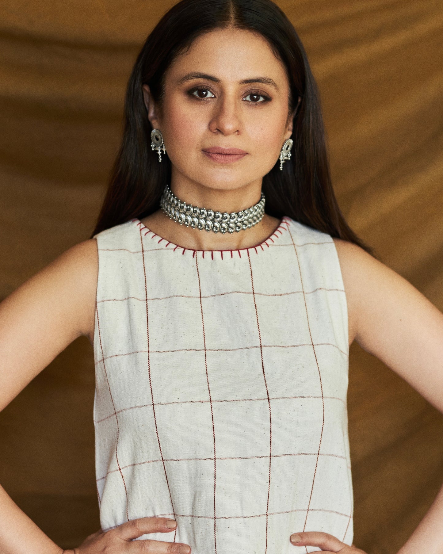 Candy Cane Kala Cotton Sleeveless Dress