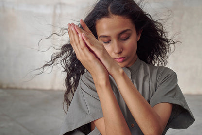 Grey Organic Cotton Structured Maxi Dress