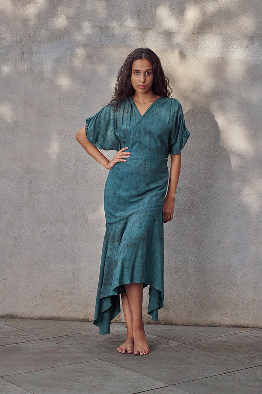 Jade Aloe Vera Maxi Wrap Dress