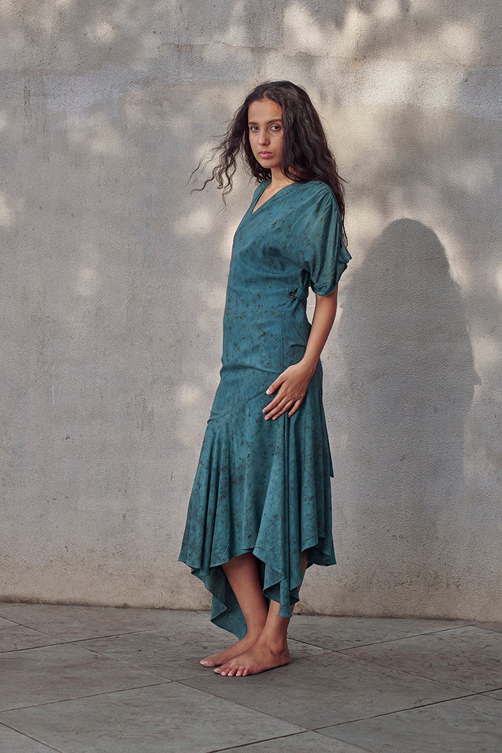 Jade Aloe Vera Maxi Wrap Dress