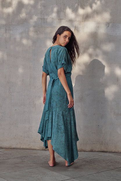 Jade Aloe Vera Maxi Wrap Dress