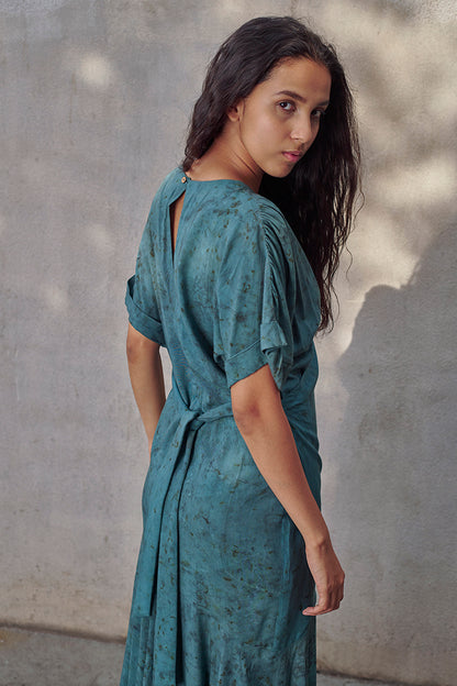 Jade Aloe Vera Maxi Wrap Dress