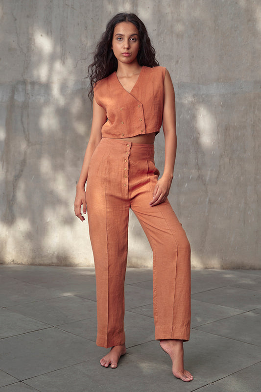October Hemp Vest & Pants Co-ord Set