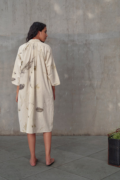 Live Leafy Khadi Tent Dress