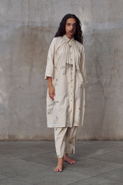 Live Leafy Khadi Tent Dress