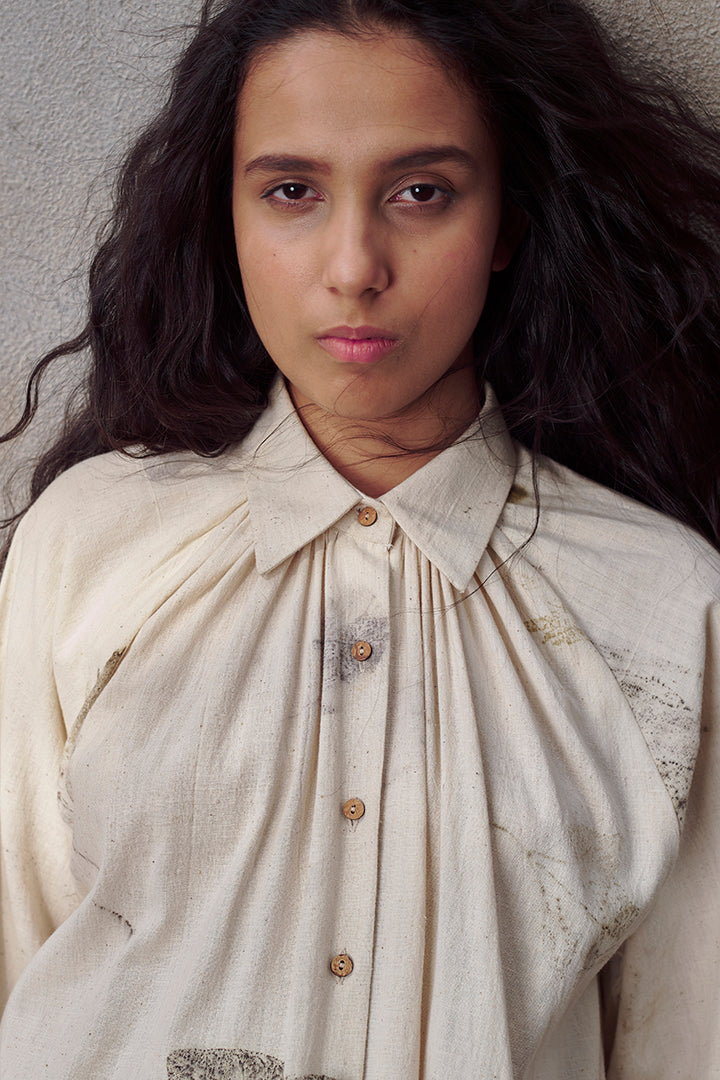 Live Leafy Khadi Tent Dress