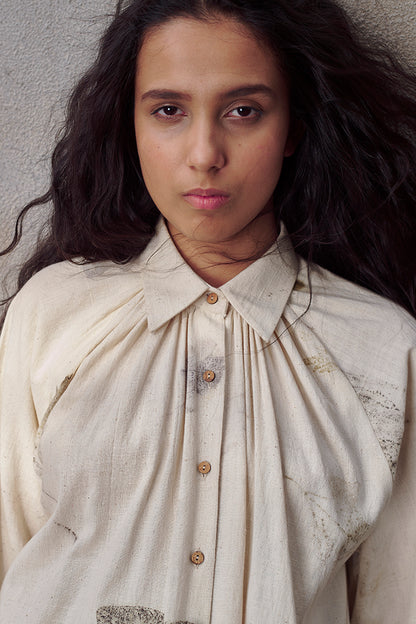 Live Leafy Khadi Tent Dress