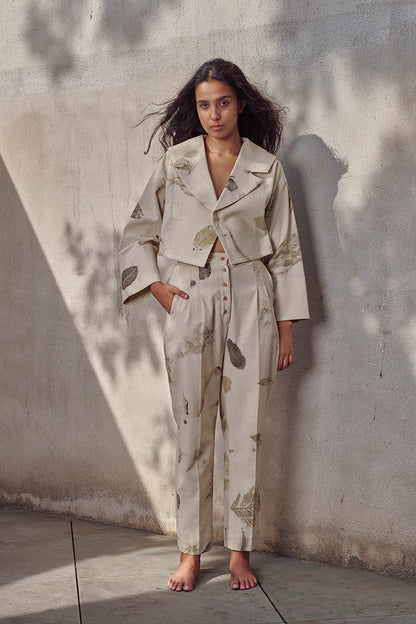 Live Leafy Khadi Blazer