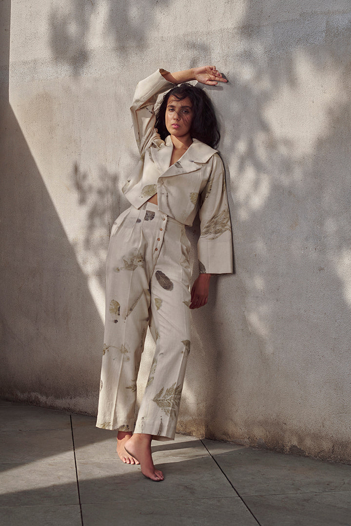 Live Leafy Khadi Blazer