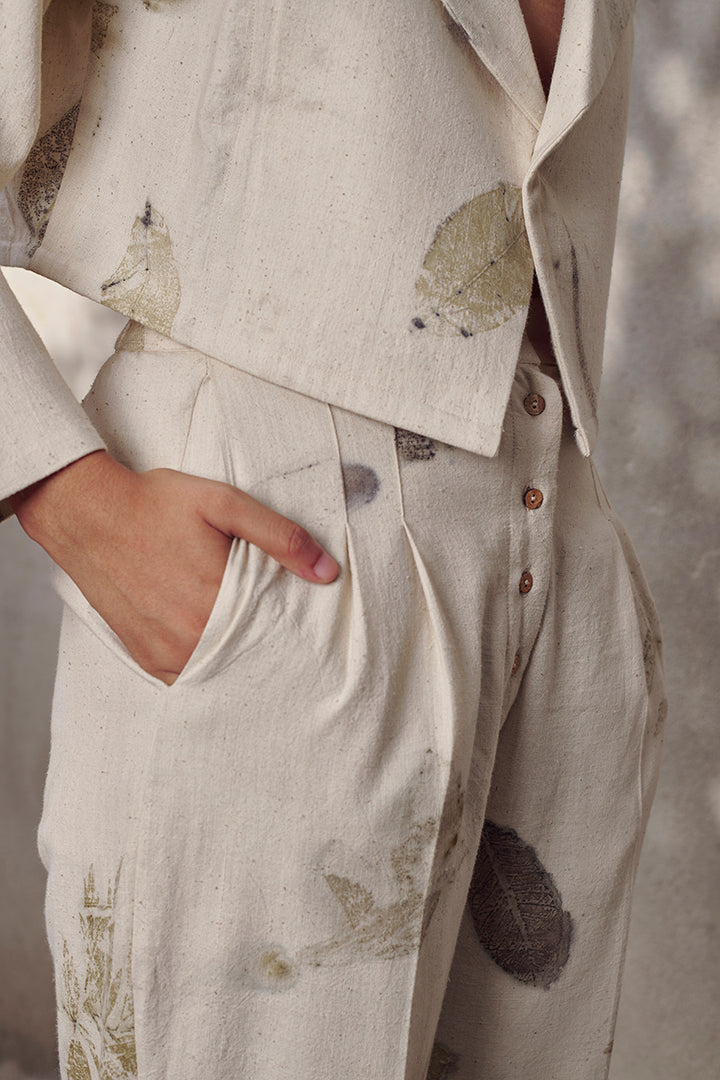 Live Leafy Khadi Pants