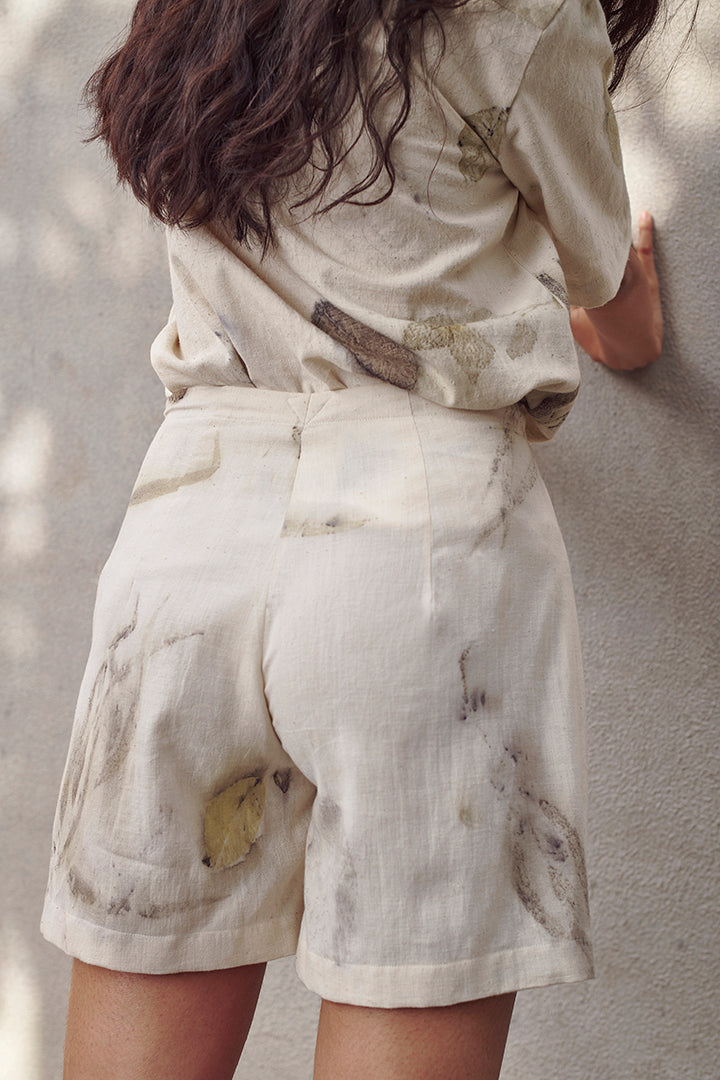 Live Leafy Khadi Skort