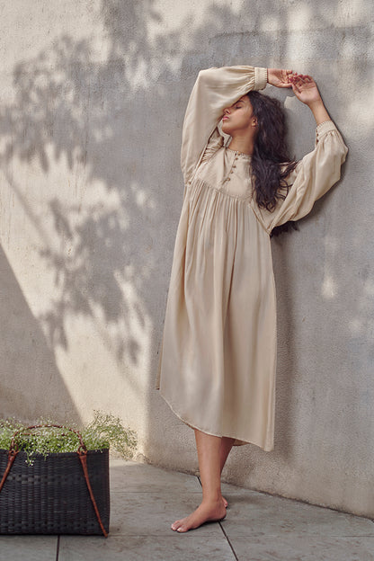 Meadow Corn Husk Maxi Dress