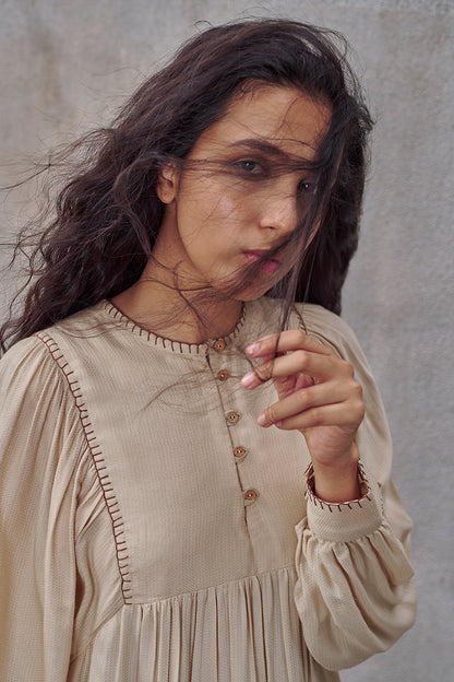 Meadow Corn Husk Maxi Dress