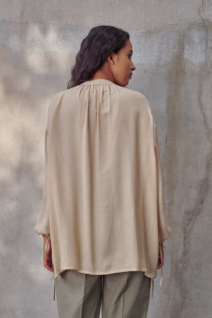 Meadow Corn Fabric Gathers Top