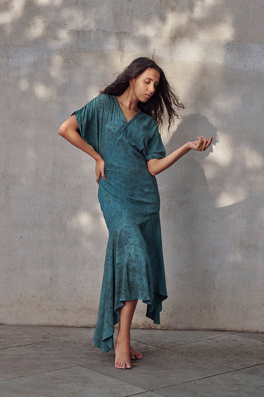 Jade Aloe Vera Maxi Wrap Dress